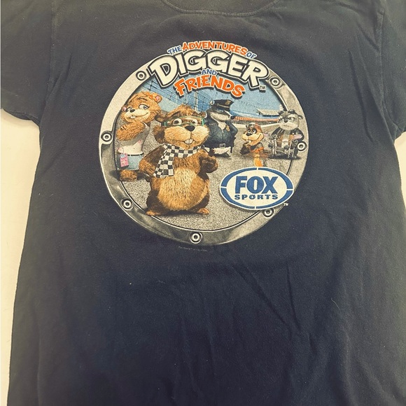 2012 NASCAR Digger and Friends T Shirt Fox TV The Youth Kansas Speedway - Picture 2 of 4